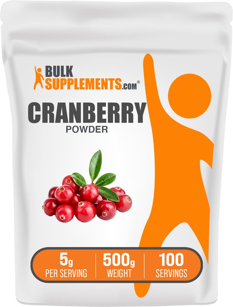 BulkSupplements Cranberry Powder, 17.64 oz