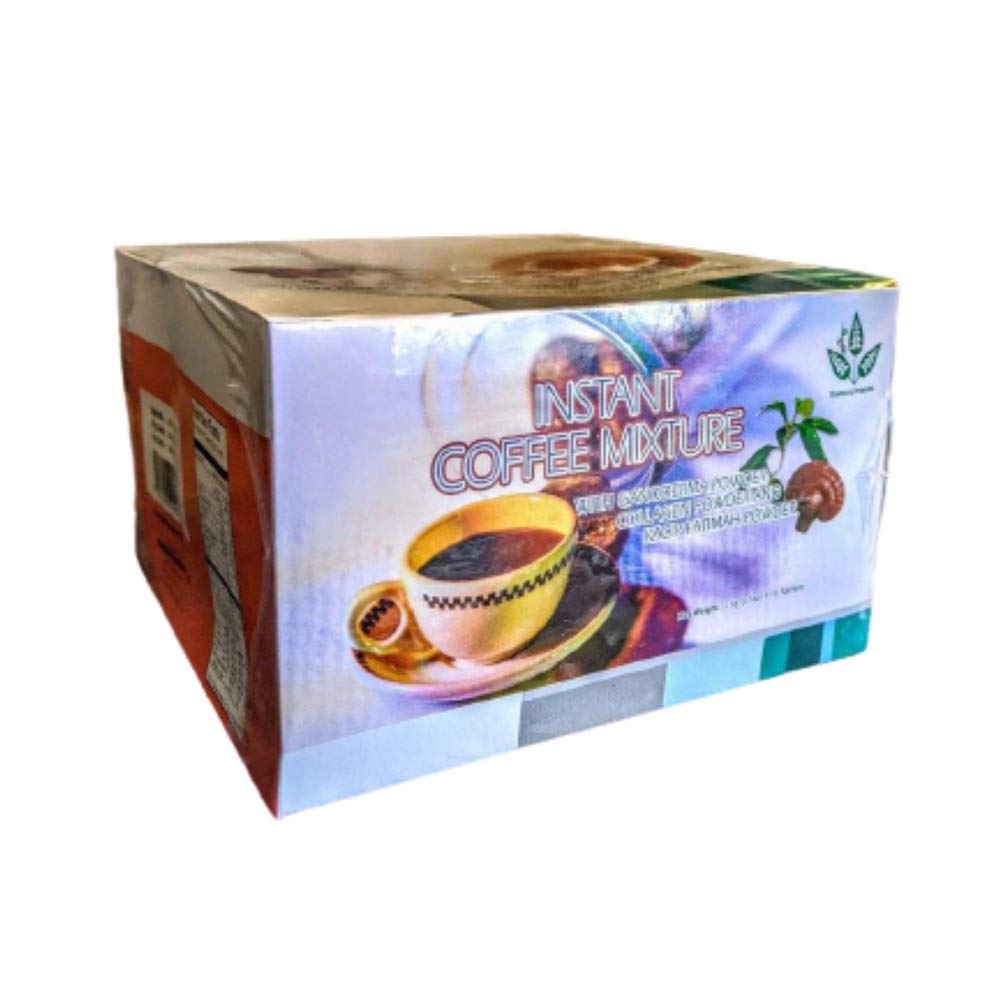 Diamond Interest Healthy Hair Skin & Nails Coffee with Ganoderma, Collagen and Kacip Fahtima Capsule 1 Count