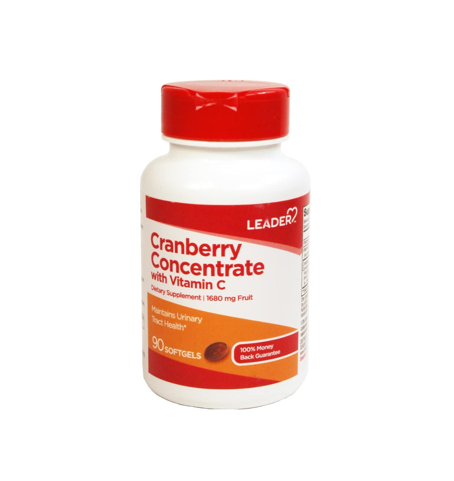 Leader Cranberry Concentrate with Vitamin C Softgels 90 Count