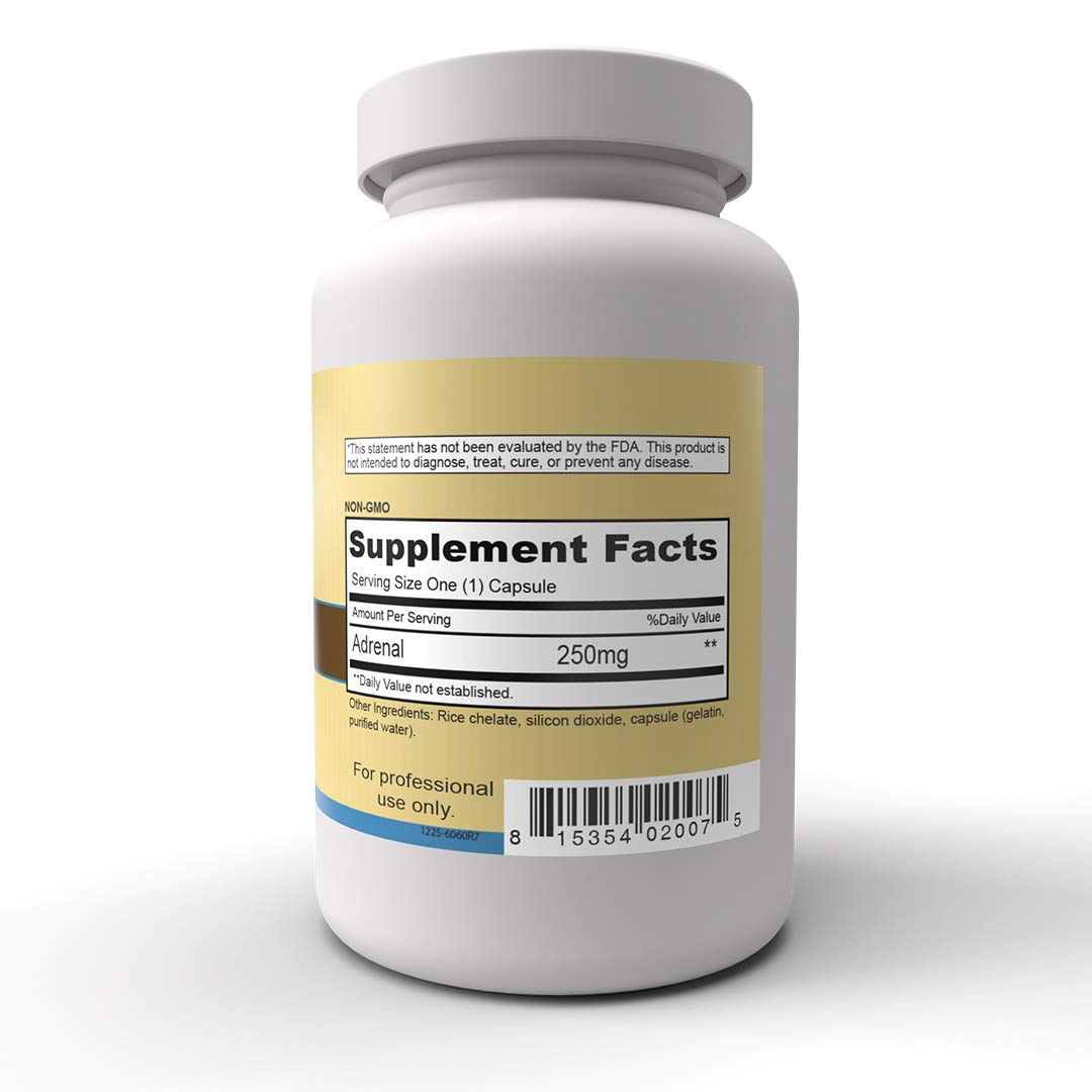 Priority One Adrenal 250mg 90 Capsules
