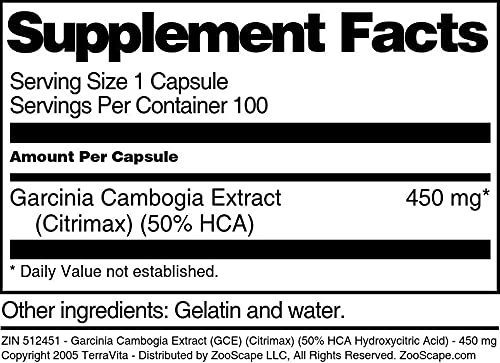 Terravita Garcinia Cambogia Extract Capsule, 100 Capsules