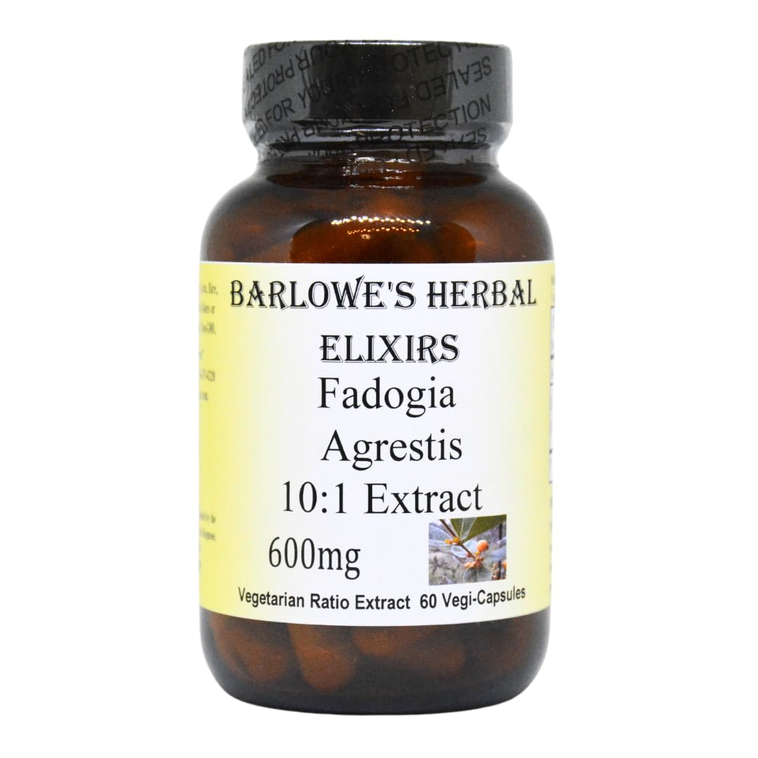 Barlowe's Herbal Elixirs Fadogia Agrestis Extract Veggie Capsule, 60 Count
