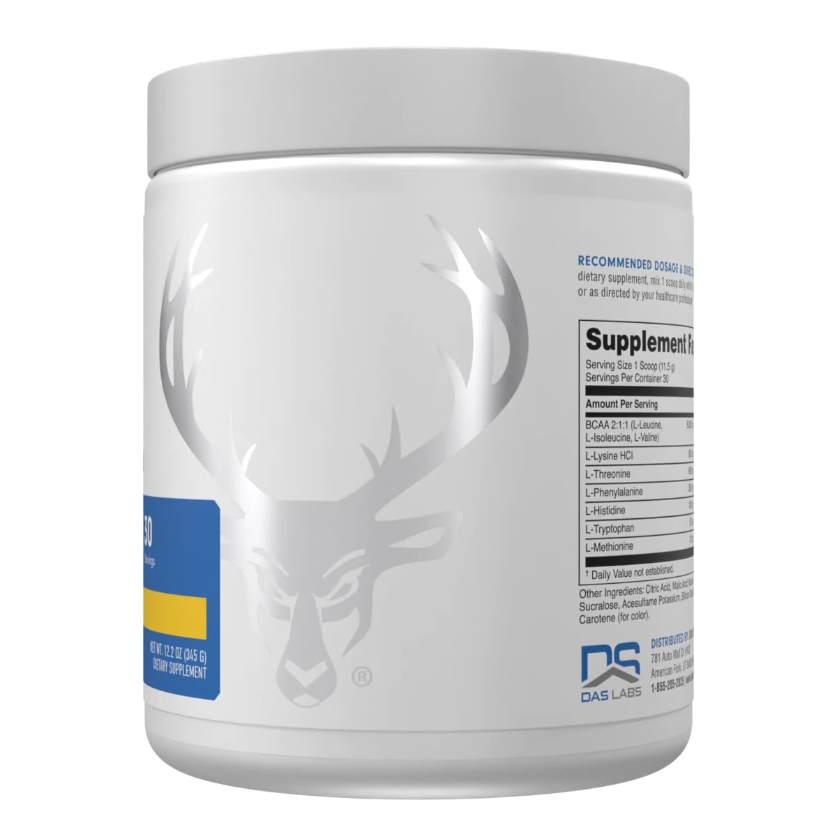 Bucked Up Essential Amino Acids EAA Powder - Pina Colada Flavor, 30 Servings, 11.6 oz