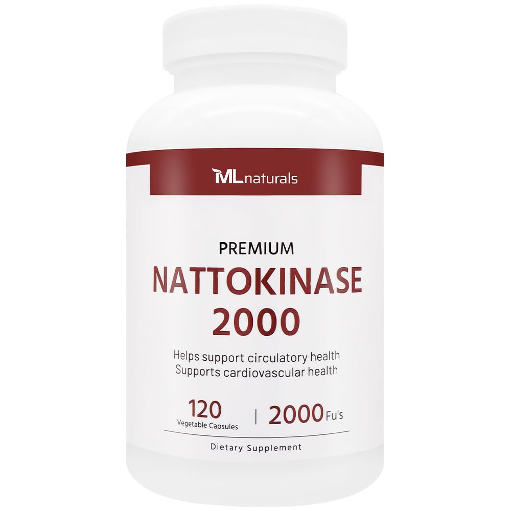 ML Naturals Nattokinase 2000 FU Capsules, 120 Capsules