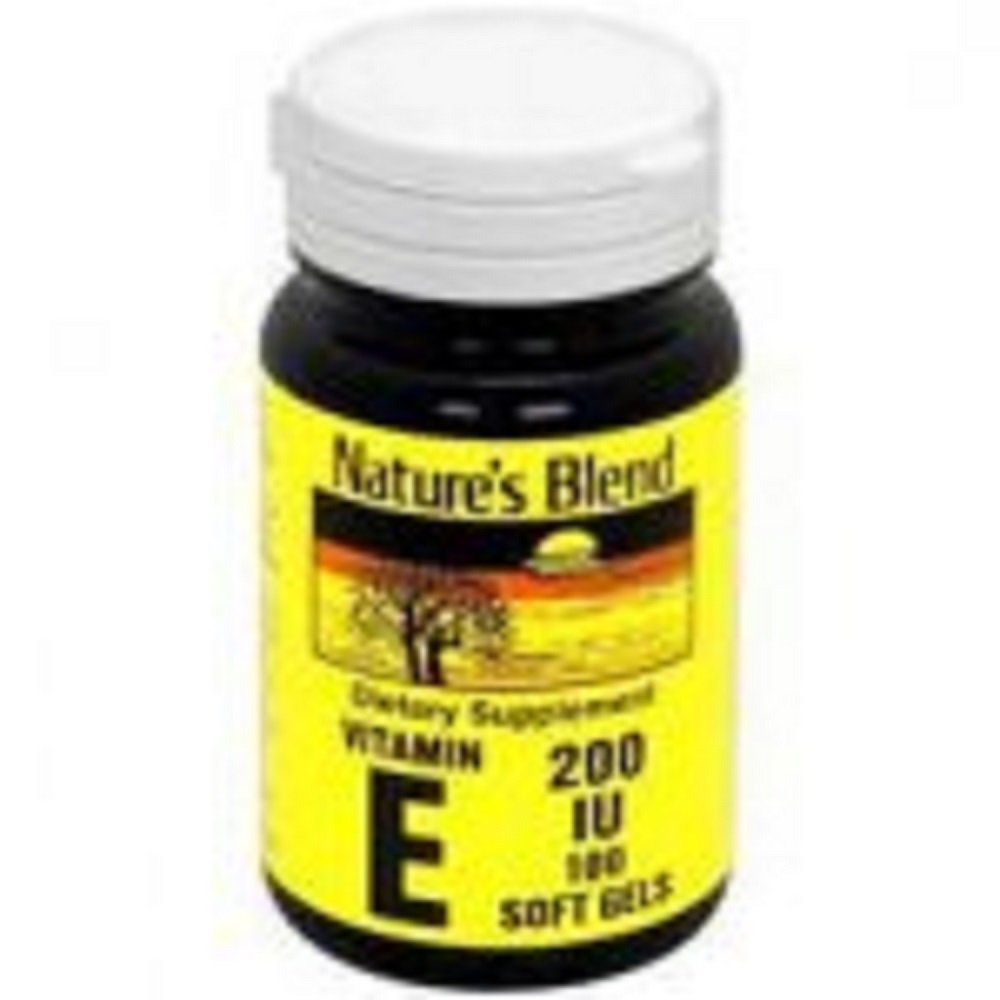 Nature's Blend Vitamin E 200 I.U. Softgels, 100 Softgels