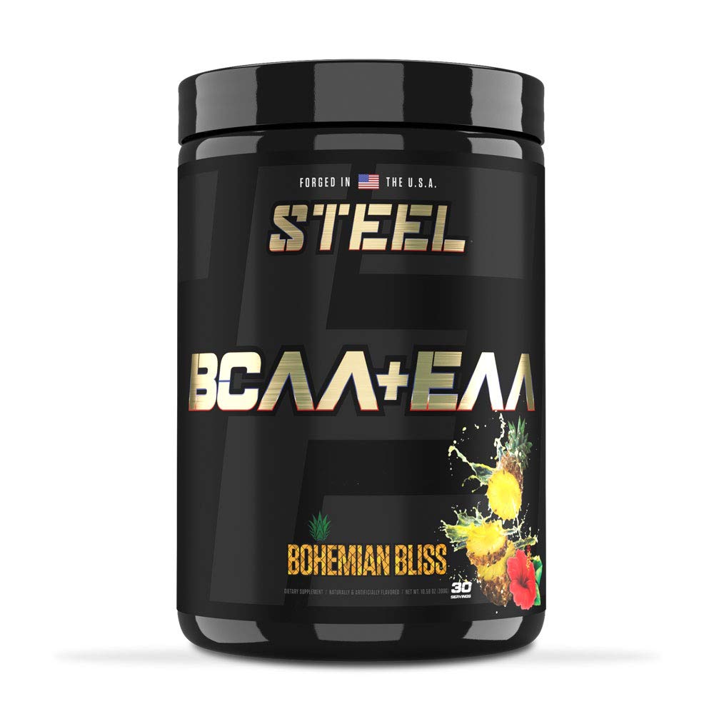 Steel Supplements High Performance BCAA EAA Powder 10.58 Ounce