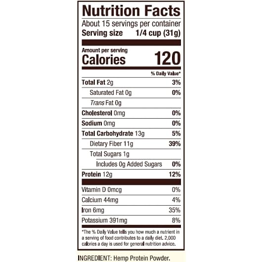 Bob's Red Mill Hemp Protein Powder 64 oz
