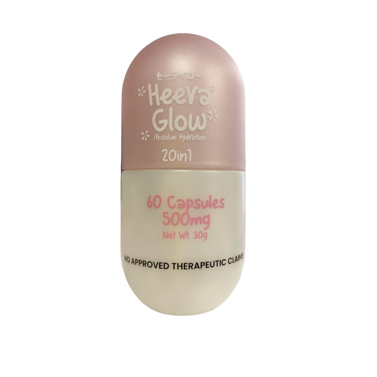 Generic Heera Glow Absolute Hydration 20 in 1 Glutathione Collagen Capsules, 60 Capsules