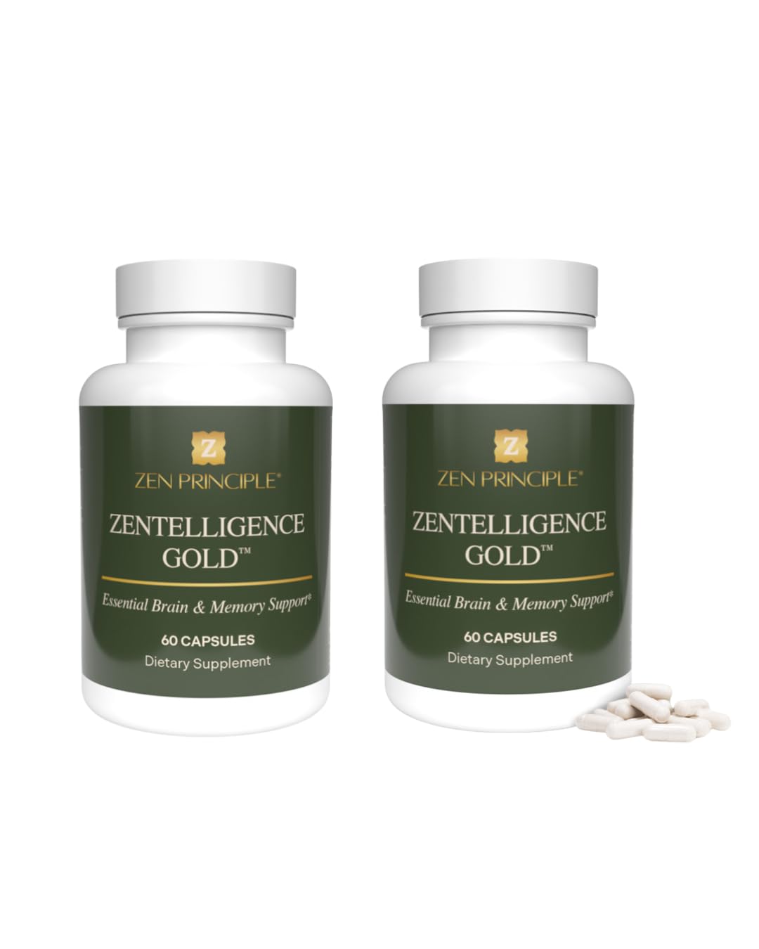 Zen Principle Zentelligence Gold Brain Supplement 120 Capsules
