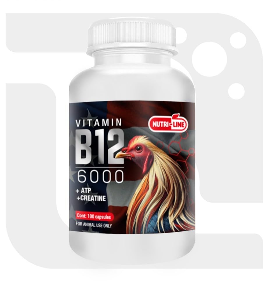 NUTRI-LINE B12 6000 Poultry Vitamin for Chickens & Roosters Supports Energy, 100 Tablets