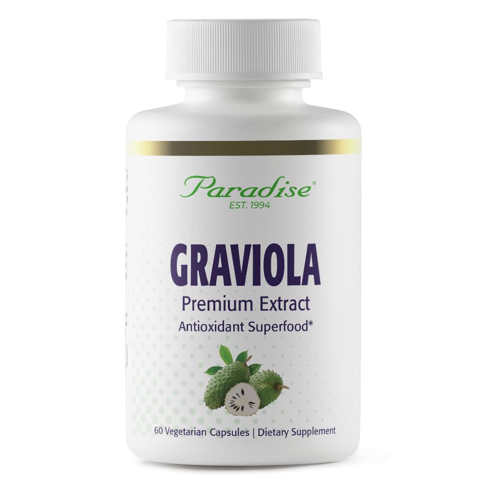 Paradise Herbs Graviola Leaf Extract Capsules, 60 Count