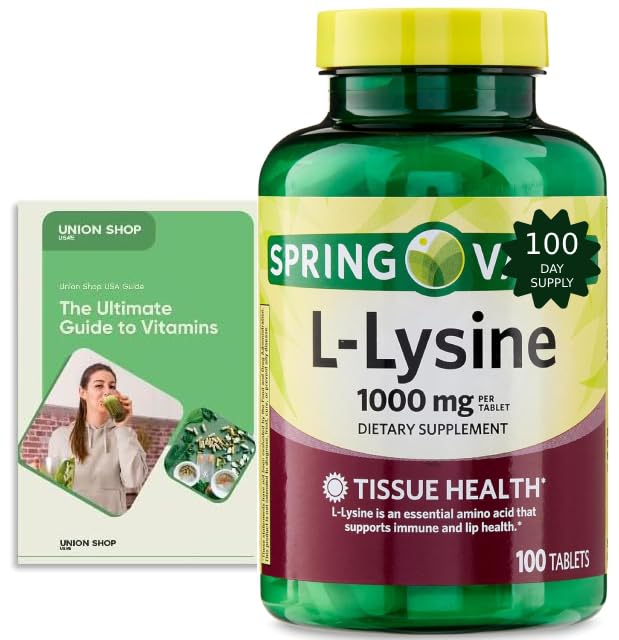 Generic L-Lysine 1000mg Tablets, 100 Count