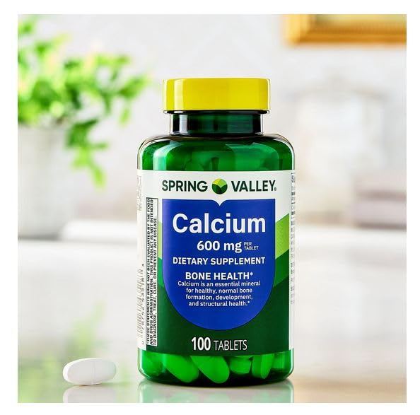 H4U Calcium Bone Health Dietary Supplement Tablets, 600 mg, 300 Count