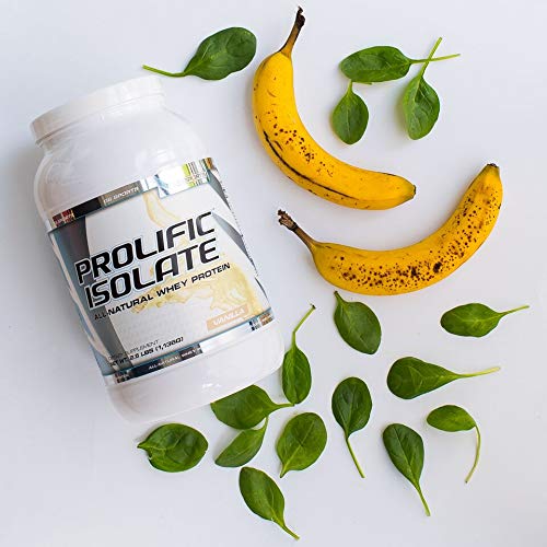 G6 Sports Prolific Isolate All Natural Whey Protein Isolate Powder, 40 Servings
