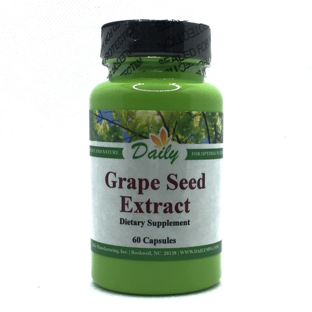 Daily Manufacturing Grape Seed Extract Capsule, 60 Count
