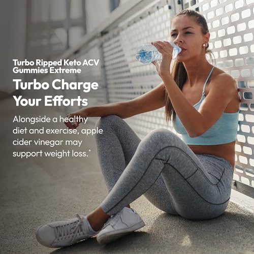 Justified Laboratories Turbo Ripped Keto ACV Gummies Extreme (2000 mg) 60 Count