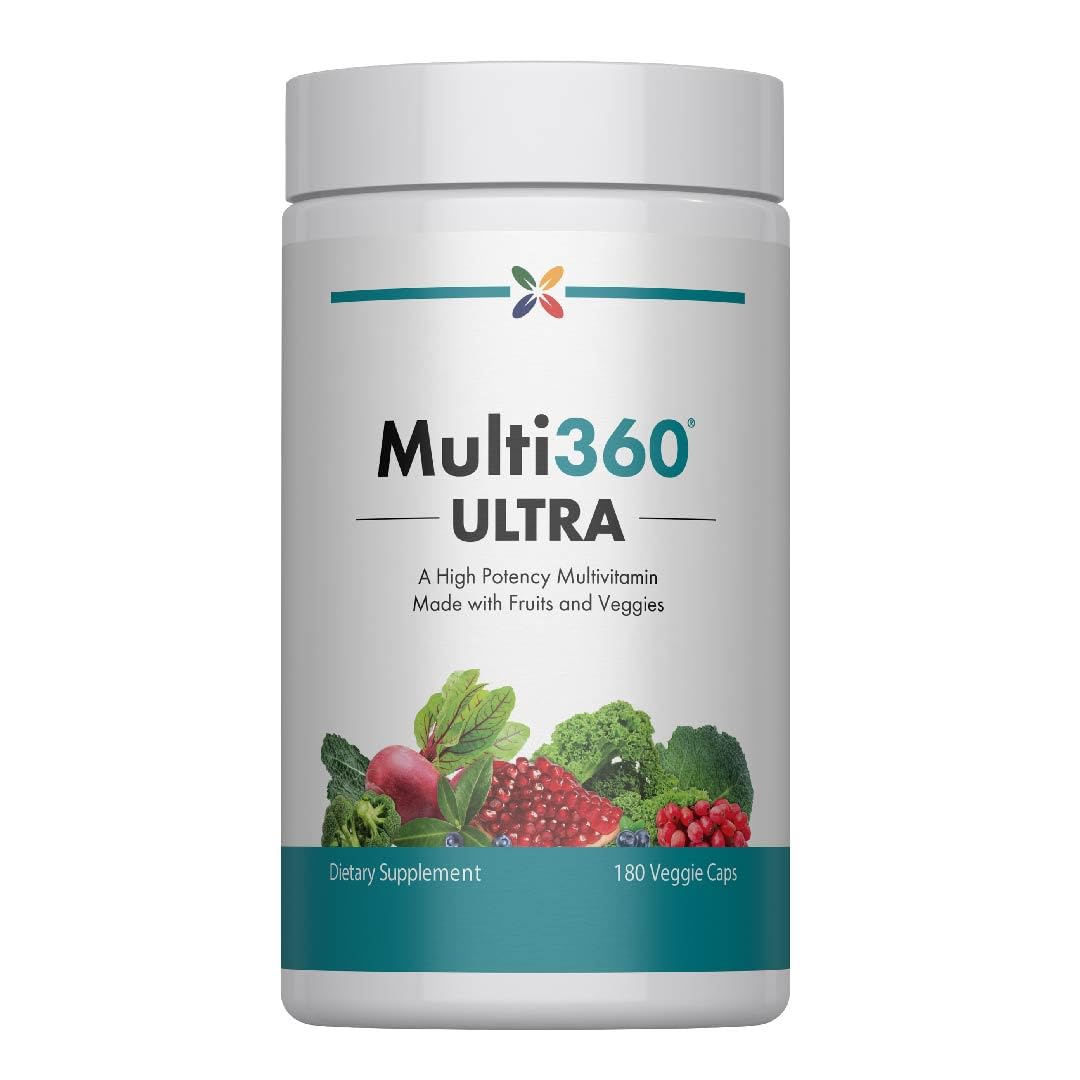 Stop Aging Now Multi360 Multivitamin Supplement with Fruits & Veggies, 180 Capsules