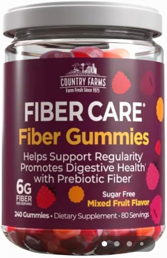 Generic Fiber Care Prebiotic Gummies, 240 Gummies