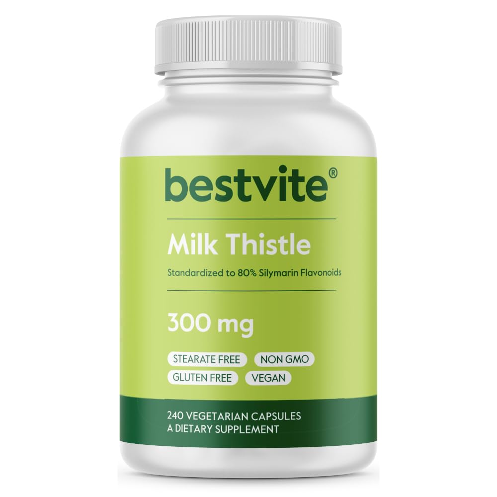 BESTVITE Milk Thistle 300mg Capsules, 240 Count