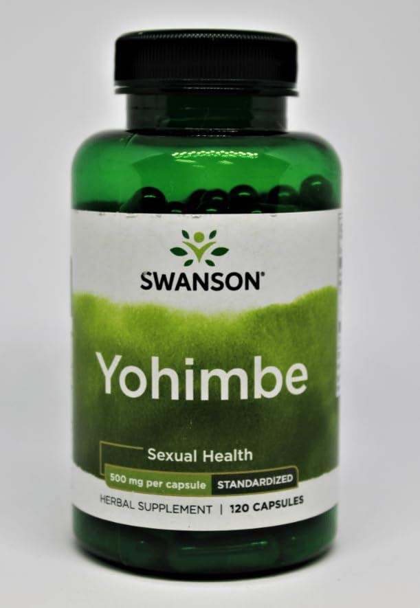 Swanson Yohimbe Standardized Male Energy 500 mg Capsules 120