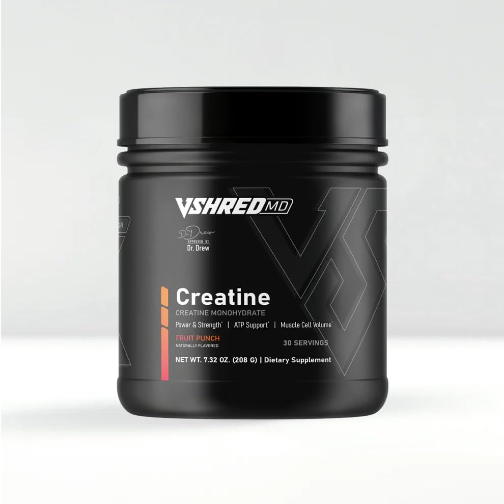 VShred MD Creatine Monohydrate Powder, 7.32 Ounce