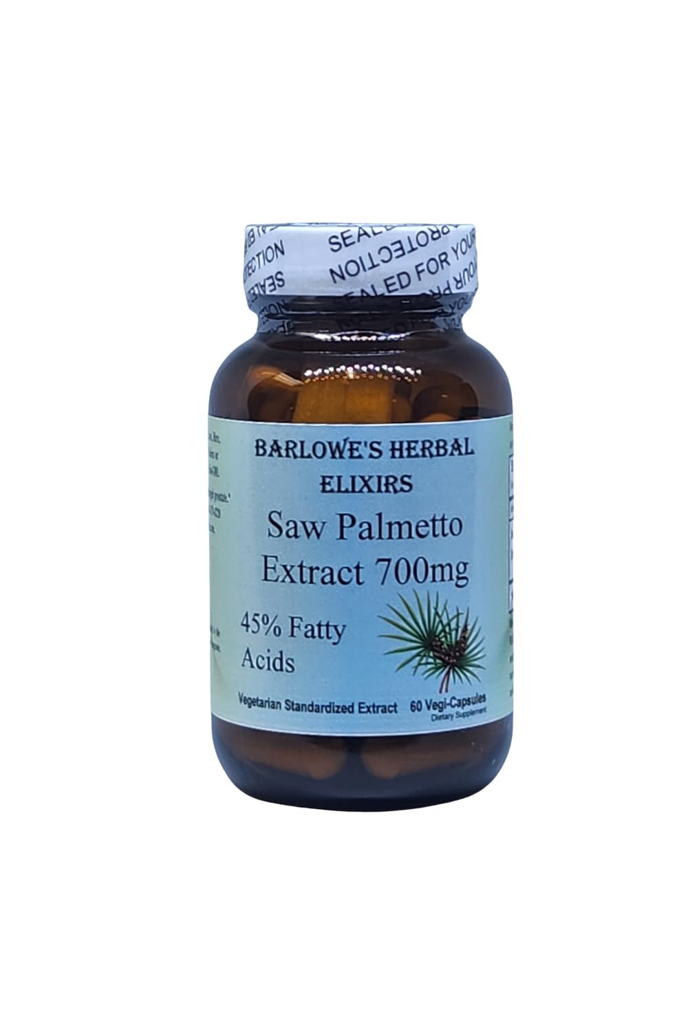 Barlowe's Herbal Elixirs Saw Palmetto Extract, 60 Capsules