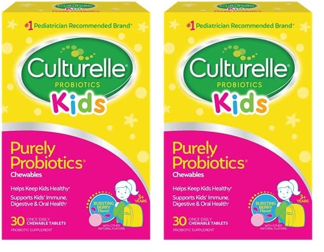 Culturelle Kids Chewable Daily Probiotic, Chewable Tablet, 60 Count