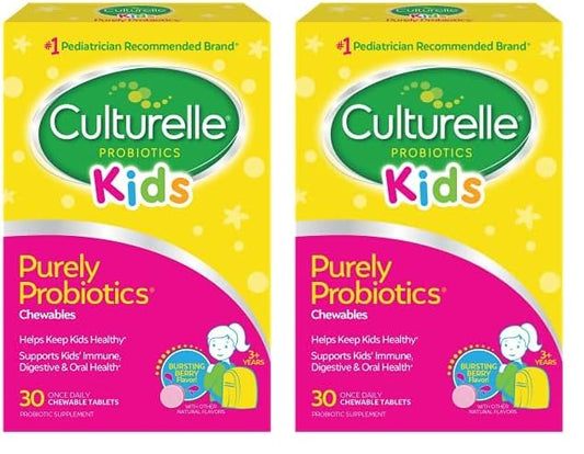 Culturelle Kids Chewable Daily Probiotic, Chewable Tablet, 60 Count