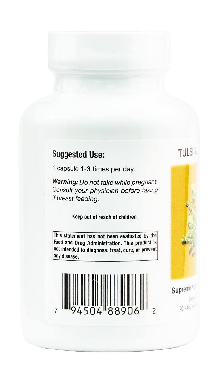 Supreme Nutrition Products Tulsi Supreme Holy Basil Capsules 90 Count