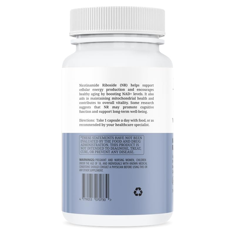 VITRUVIN Nicotinamide Riboside 500mg Capsule, 30 Count