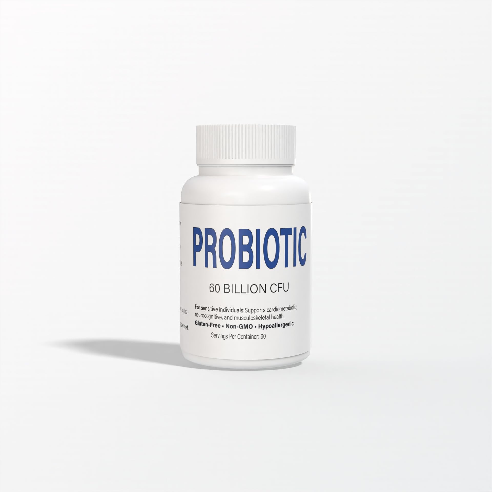 LOCRED Probiotics 60 Billion CFU - 10 Strains + Organic Prebiotics Capsule, 60 Count