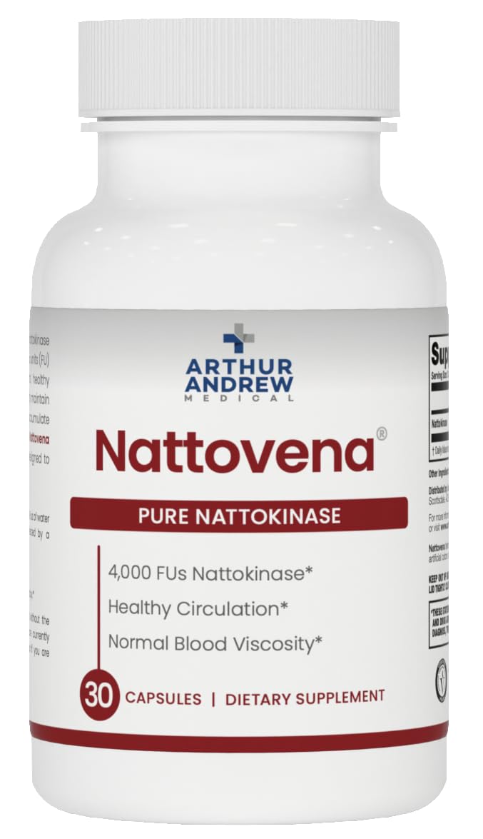 Arthur Andrew Medical Nattovena Pure Nattokinase Capsule, 30 Count