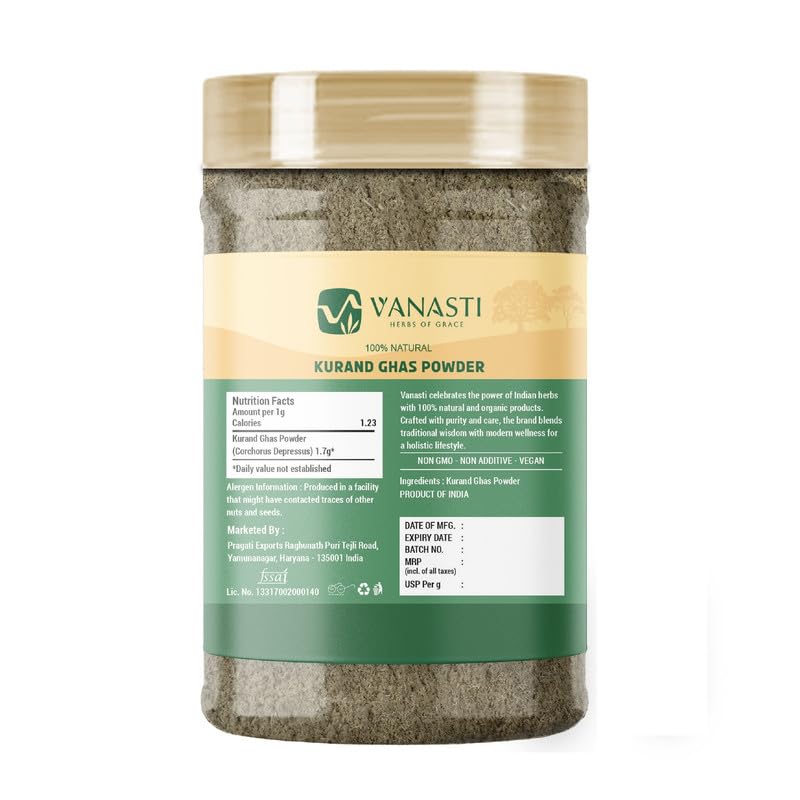 VANASTI Kurand Ghas Powder 3.52 Ounce