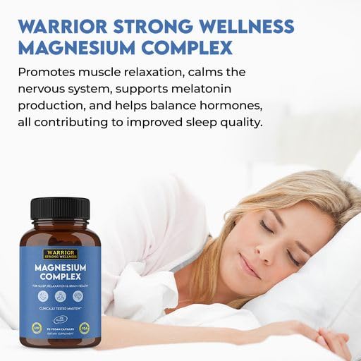 Warrior Strong Wellness Magnesium Complex Triple Blend Supplement Capsule 1 Count