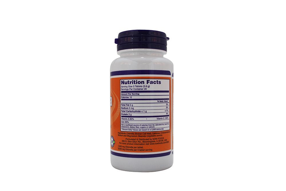 NOW Foods Chlorella 1000mg Veg. Formula 120 Tablets
