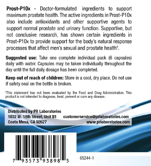 Prost-P10x Prostate Supplements Capsule, 30 Count