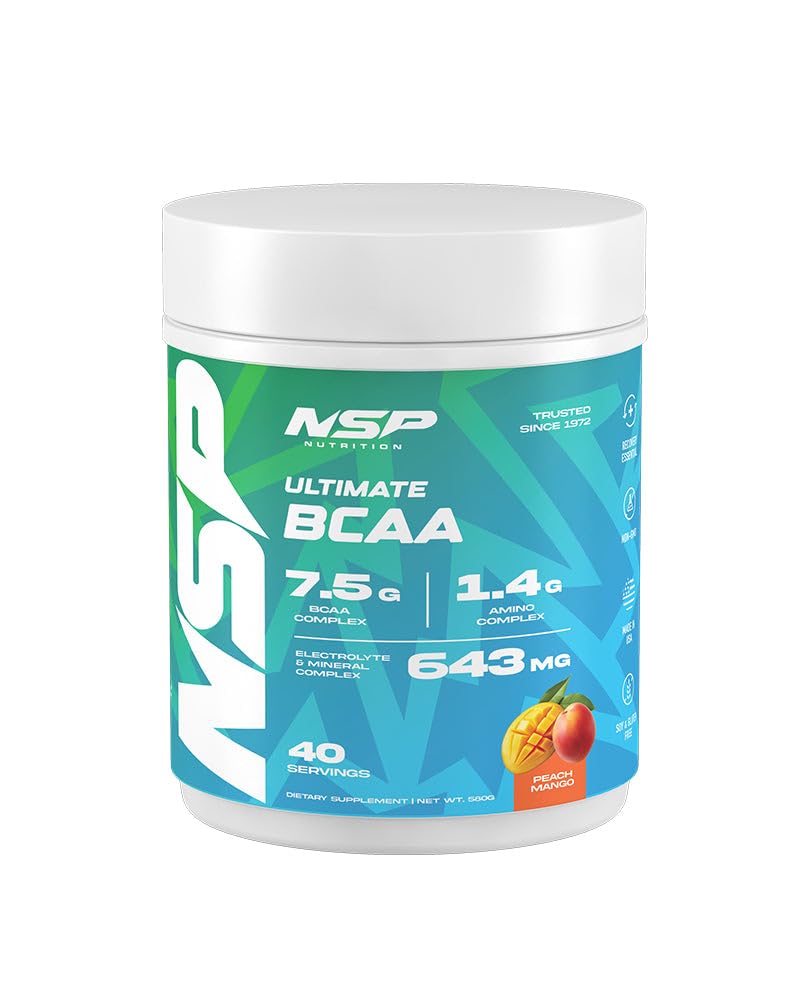 NSP Nutrition BCAA Powder Peach Mango 1