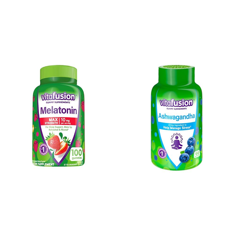 Vitafusion Max Strength Melatonin Gummy Supplements, 160 Gummies