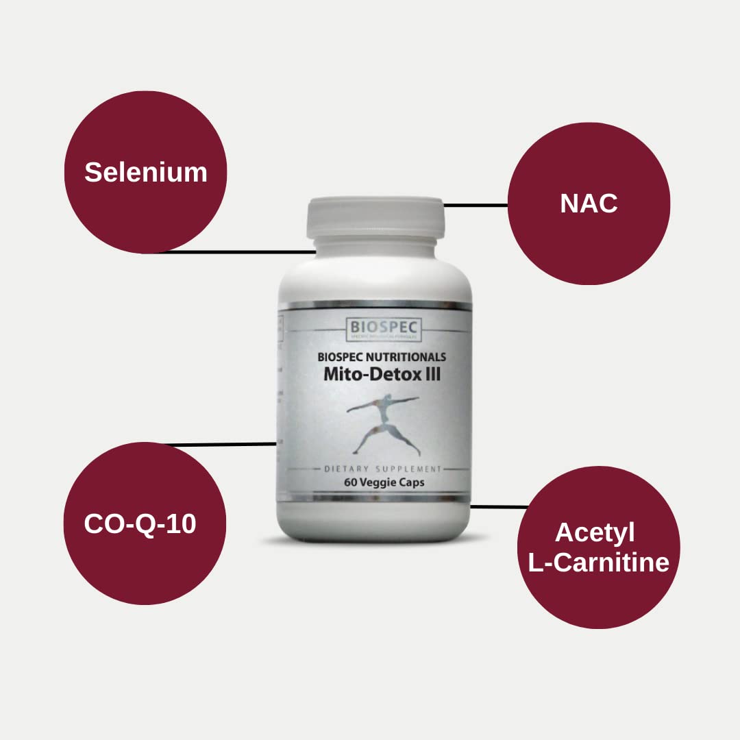 BIOSPEC NUTRITIONALS Mito-Detox III Capsules 120 Count