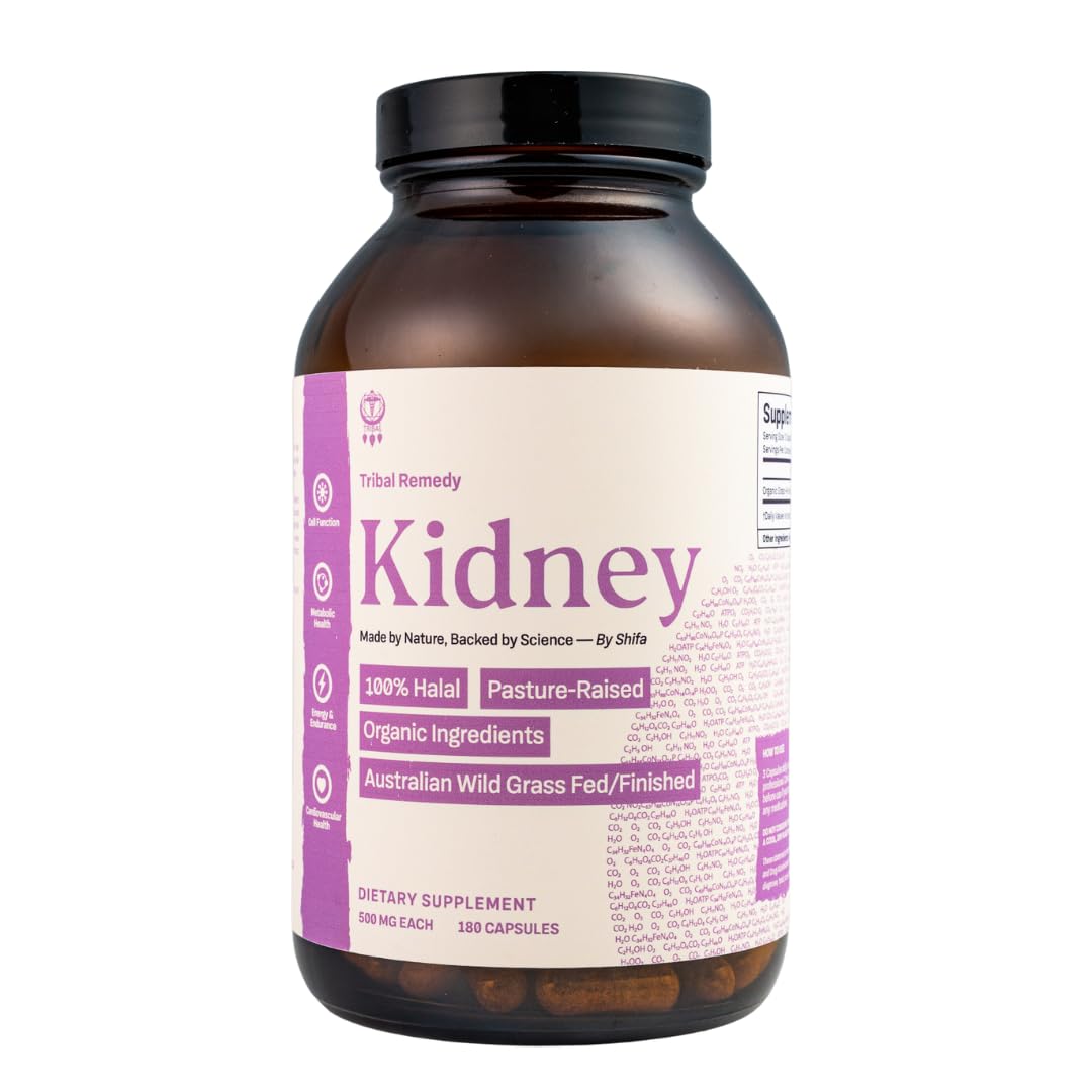 Tribal Remedy Pure Australian Beef Kidney Supplement Capsules 90 Count