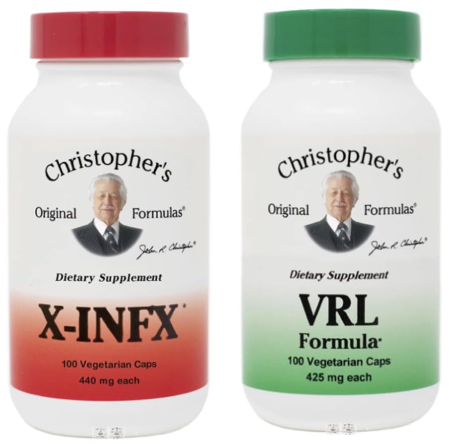 Generic Dr. Christopher’s Original Formula Bundle – X-INFX & VRL Capsules, Pack of 2