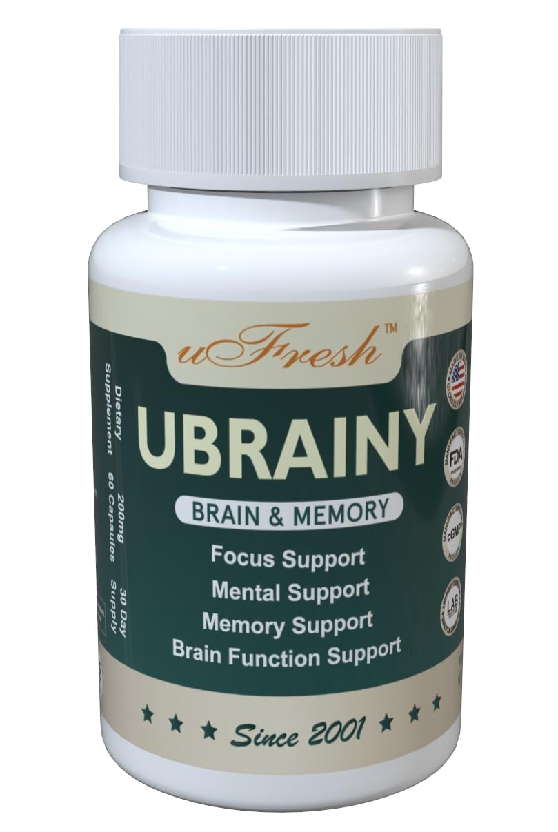 uFresh Ubrainy Brain and Memory Support Capsules, 1 Bottle