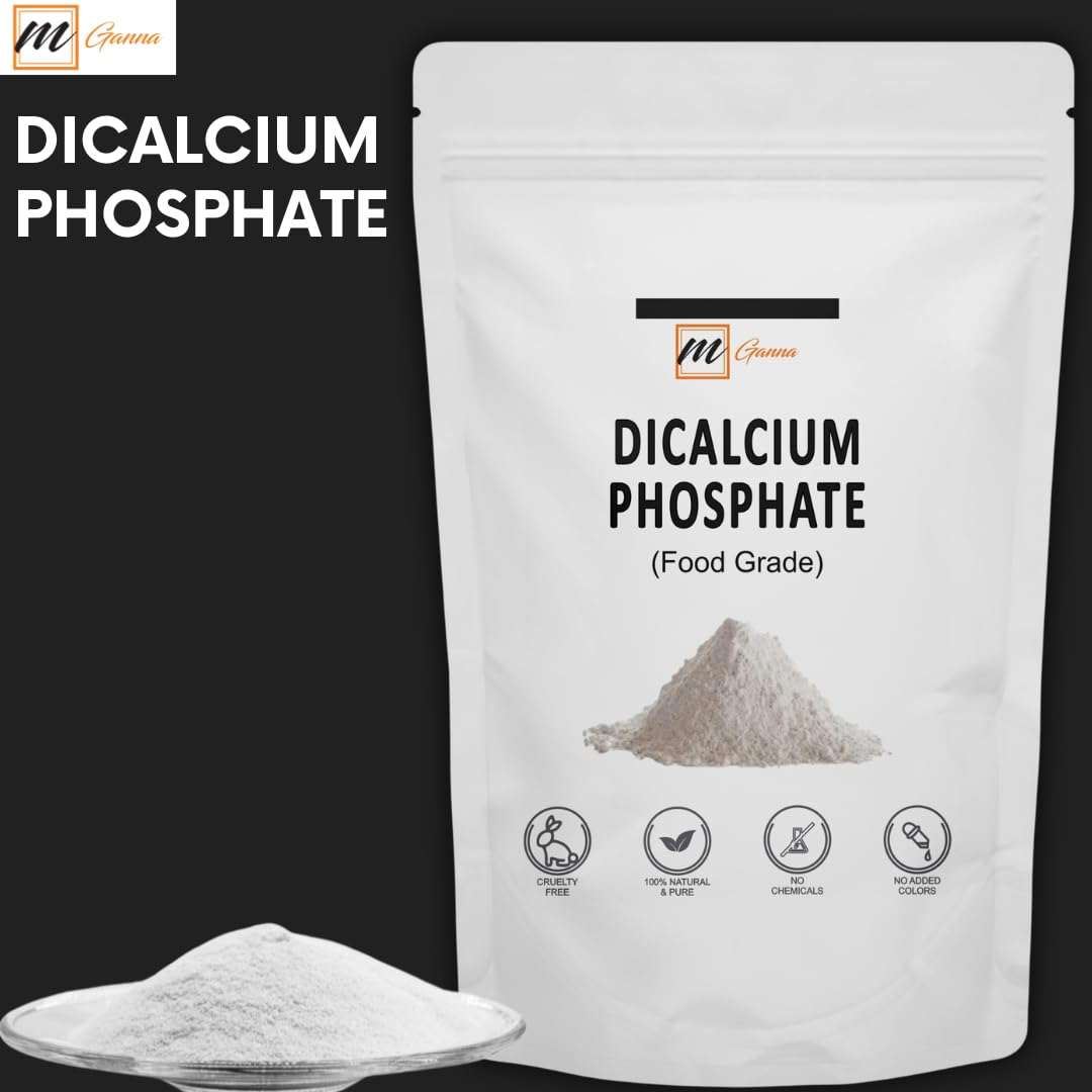mGanna 100% Dibasic Calcium Phosphate Powder, 16 Ounce