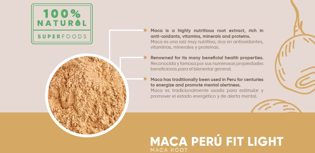 HANAN PERUVIAN SECRETS Maca Peru FitLight Tri-Color Superfood Powder 21.2 oz