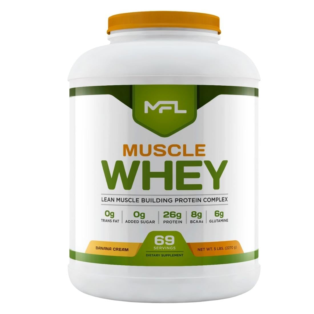 Muscle Food Labs MFL Muscle Whey Protein Powder, 80 Servings