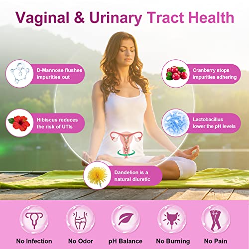 NATURE TARGET Probiotics for Women Digestive Health + Probiotics for Women Urinary Tract Health, 180 Capsules