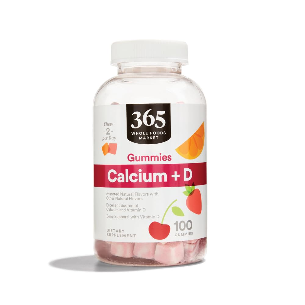 365 by Whole Foods Market Calcium Adult Gummies, 100 Count