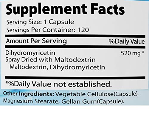 Absonutrix Dihydromyricetin 520 mg Capsules, 120 Count