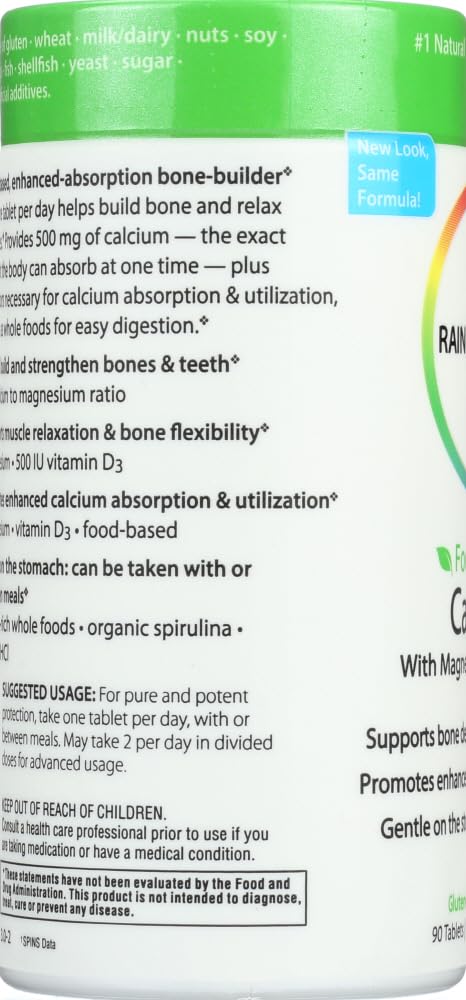 Food-Based Calcium Tablets, 2-Pack