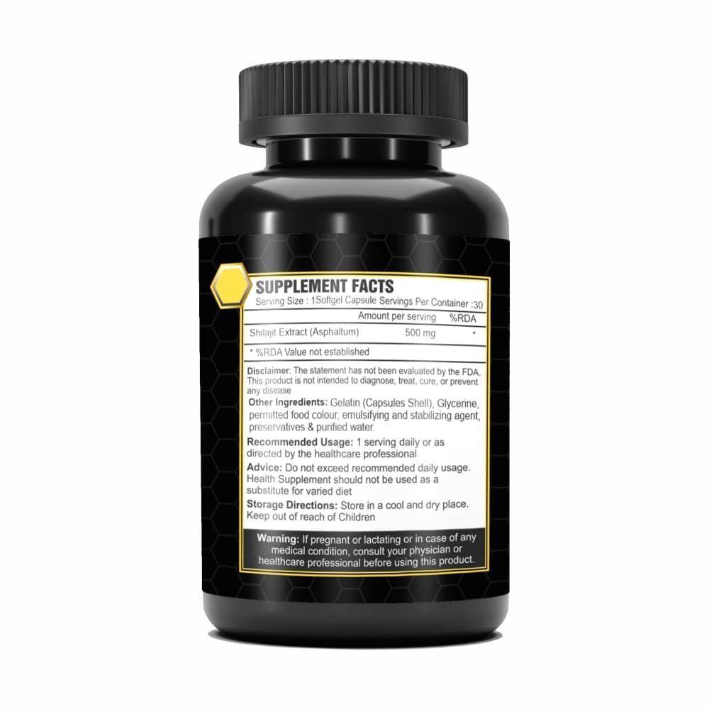 Generic Pure & Original Gold Shilajit Capsule 30 Count